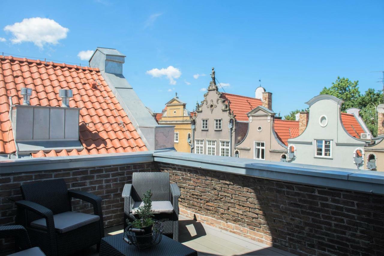 VIU Apartament z tarasem w sercu Gdańska Bagian luar foto